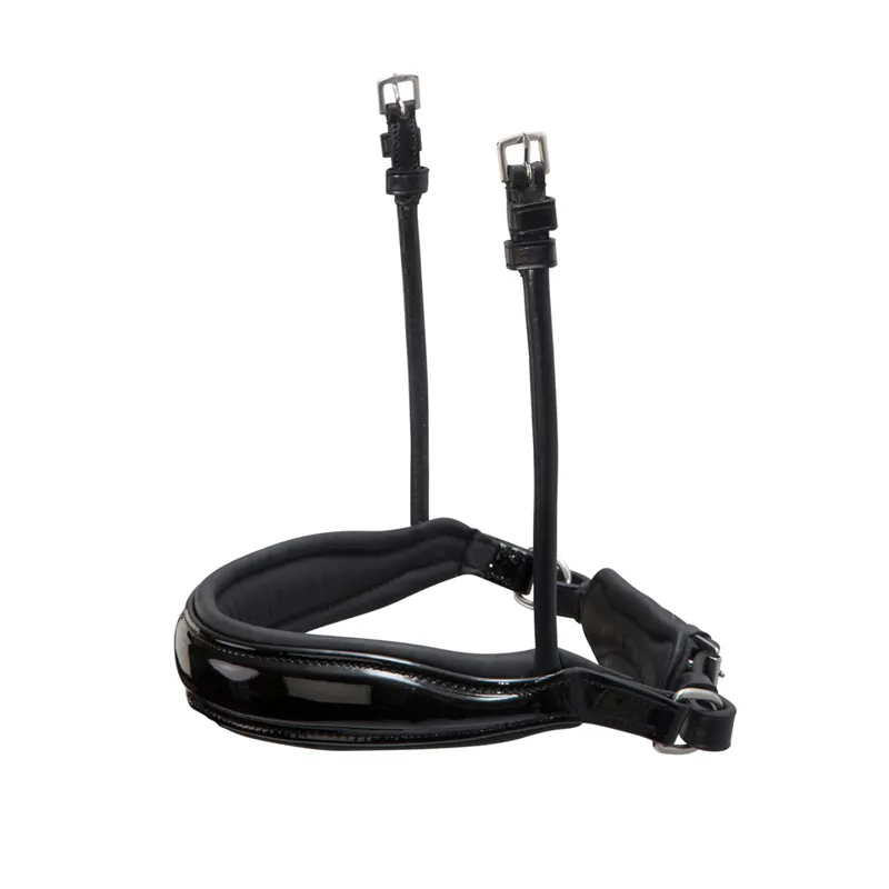 Schockemohle Venice Noseband Black-Patent-Silver