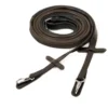 Schockemohle Neo Rubber Reins With Clip Brown-Silver