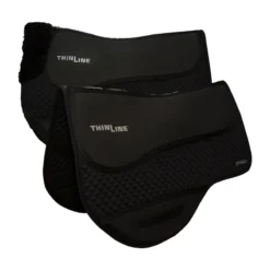 ThinLine Endurance Dropped Rigging Saddle Pad - Cotton - Black