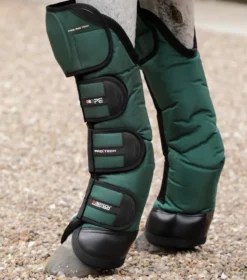 Premier Equine Ballistic Knee Pro-Tech Horse Travel Boots Green