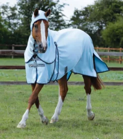 Premier Equine Buster Sweet Itch Fly Rug With Surcingles Blue