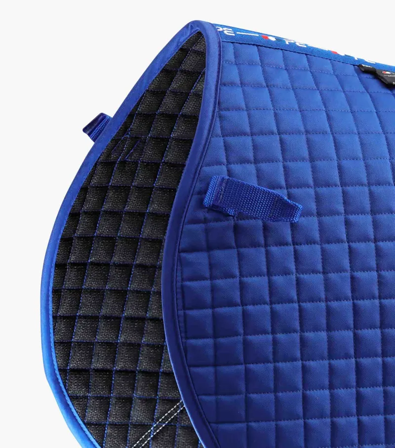 Premier Equine Close Contact Cotton Cross Country Saddle Pad Royal Blue - Image 3
