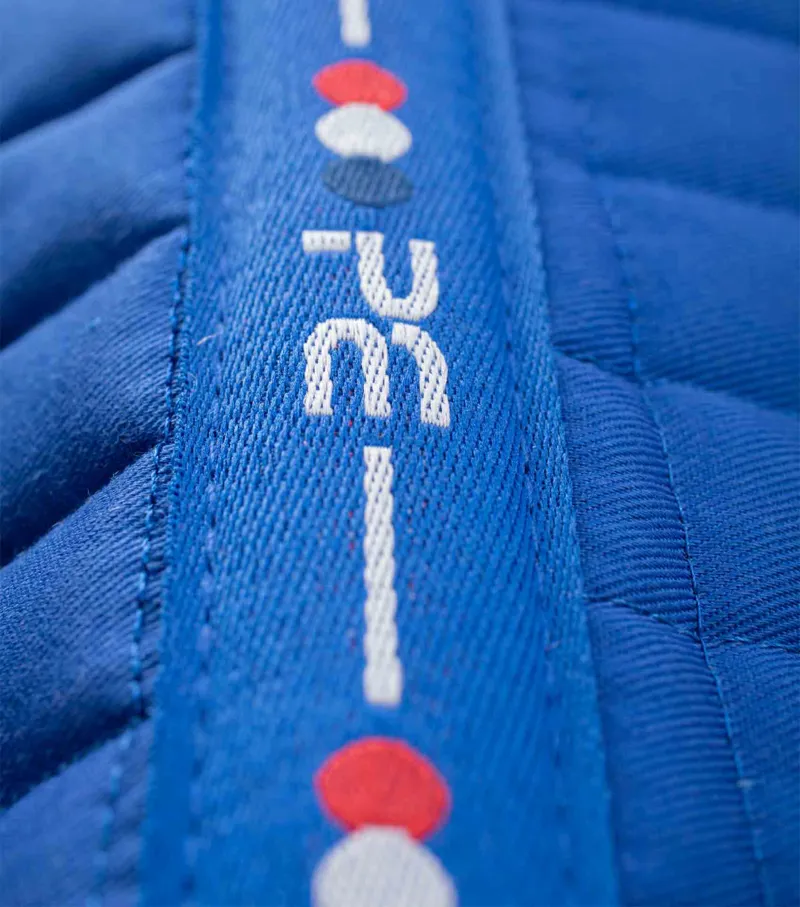 Premier Equine Close Contact Cotton Cross Country Saddle Pad Royal Blue - Image 6