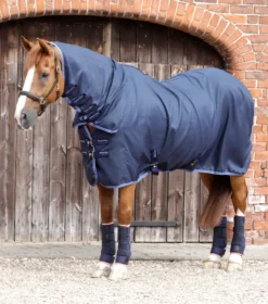 Premier Equine Combo Buster Waffle Horse Cooler Rug Navy