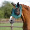 Premier Equine Comfort Tech Lycra Fly Mask Green