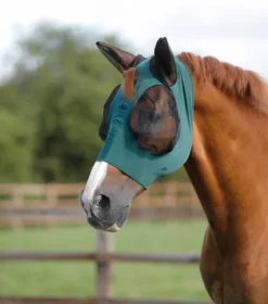 Premier Equine Comfort Tech Lycra Fly Mask Green