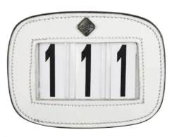 LeMieux Saddle Number Holder Square White Plain