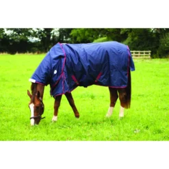 JHL Essential Mediumweight Turnout Rug In Navy/Burgundy