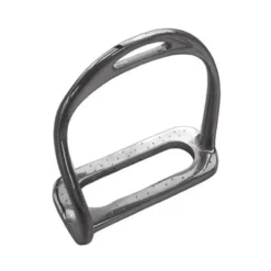 JHL Pro Steel Bent Leg Safety Stirrups In Silver