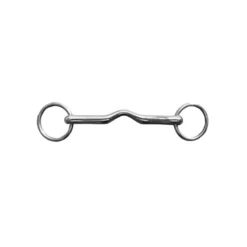 JHL Pro Steel Cambridge Mouth Snaffle Bit In Silver