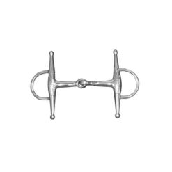 JHL Pro Steel Eggbutt Full-Cheek Jointed Snaffle In Silver