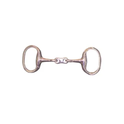 JHL Pro Steel French-Link Eggbutt Snaffle Bit In Silver