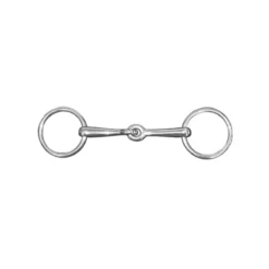 JHL Pro Steel Loose Ring Weymouth Bradoon In Silver