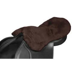 KM Elite Lambswool Seat Saver In Mocha