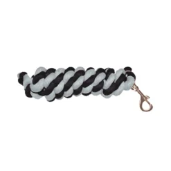 Mark Todd Cotton 2m Lead Rope In Navy/Grey