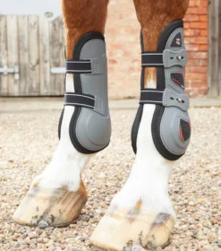 Premier Equine Kevlar Airtechnology Tendon Boots Grey
