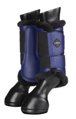 LeMieux Fleece Lined Brushing Boots Ink Blue