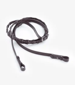 Premier Equine Matteo Leather Grip Reins Brown