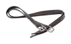 Cameo Anti Stretch Synthetic Stirrup Leathers Black