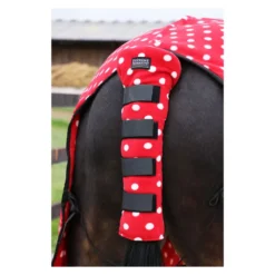 Supreme Products Dotty Fleece Tail Guard In Rosette Red
