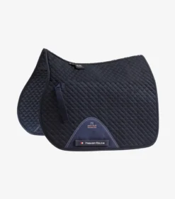 Premier Equine Pony Plain Cotton GP/Jump Square Navy