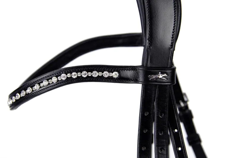 Schockemohle Brantford Anatomical Bridle Black-Silver - Image 2