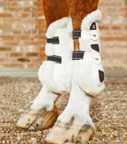Premier Equine Techno Wool Tendon Boots White