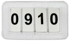 Woof Wear 4 Digit Dressage Number Holder White