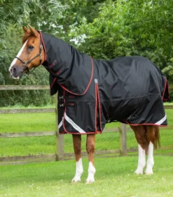 Premier Equine Buster 420g Turnout Rug With Classic Neck Cover Black