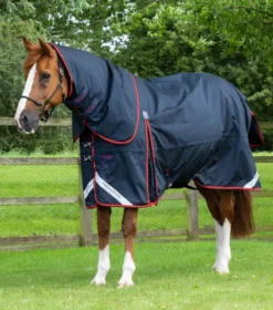 Premier Equine Buster 420g Turnout Rug With Classict Neck Cover Navy