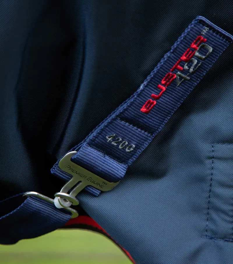 Premier Equine Buster 420g Turnout Rug With Classict Neck Cover Navy - Image 5