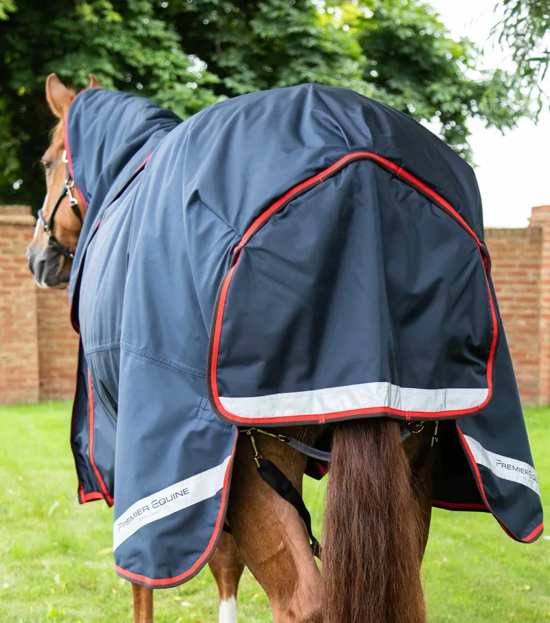 Premier Equine Buster 420g Turnout Rug With Classict Neck Cover Navy - Image 6