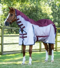 Premier Equine Buster Stay-Dry Super Lite Fly Rug With Surcingles Wine