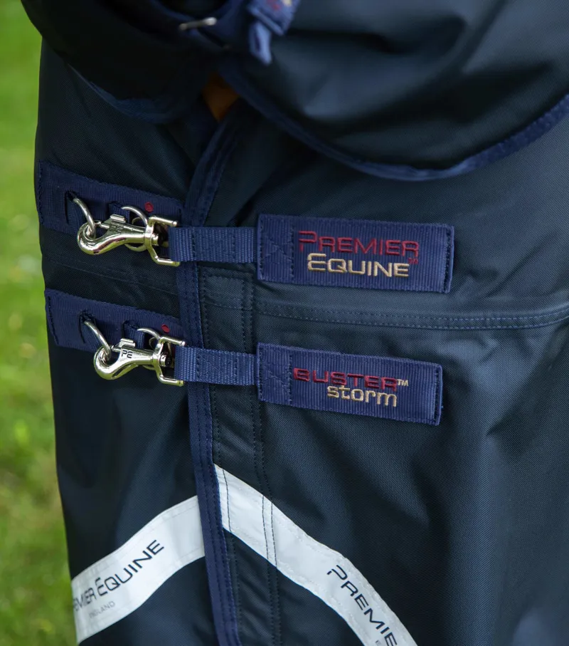 Premier Equine Buster Storm 220g Combo Turnout Rug With Classic Neck Navy - Image 3