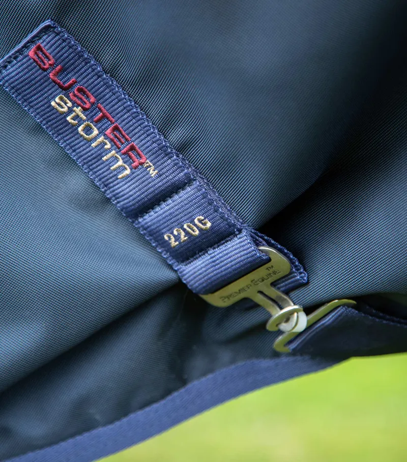 Premier Equine Buster Storm 220g Combo Turnout Rug With Classic Neck Navy - Image 5