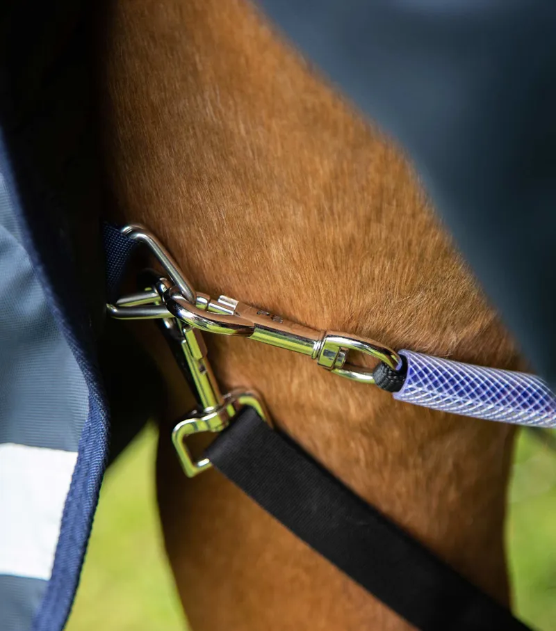 Premier Equine Buster Storm 220g Combo Turnout Rug With Classic Neck Navy - Image 6