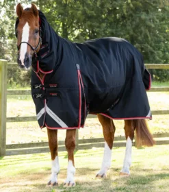 Premier Equine Buster Storm 400g Combo Turnout Rug With Snug-Fit Neck Black