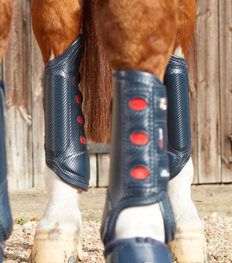 Premier Equine Carbon Tech Air Cooled Eventing Hind Boots Navy