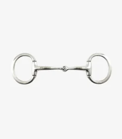 Premier Equine Jointed Flat Ring Eggbutt Snaffle Bit