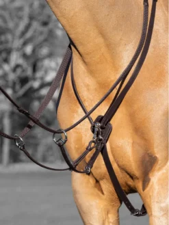 LeMieux Kudos Running Martingale Havana-Silver