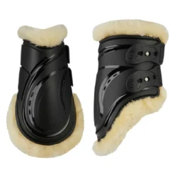 LeMieux Comfort Impact Responsive Gel Fetlock Boots Black Medium