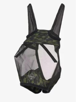 LeMieux Visor-Tek Half Fly Mask Camo Green