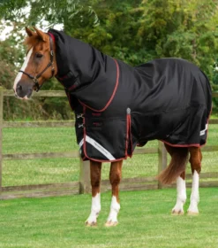 Premier Equine Titan 450g Turnout Rug With Snug-Fit Neck Cover Black