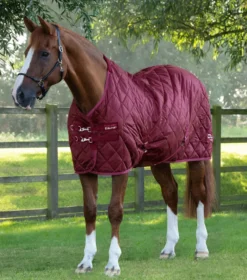 Premier Equine Tuscan Stable Rug 200g Burgundy